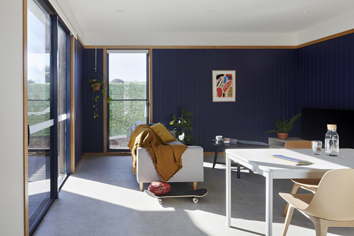 ArchGulo's tweet image. Wayss Youth Transition Hub 
BENT Architecture, 2020
photos by Tatjana Plitt

"commissioned by the DHHS and located in Melbourne's outer eastern suburbs, provides a home and support network to vulnerable young people on the brink of homelessness."