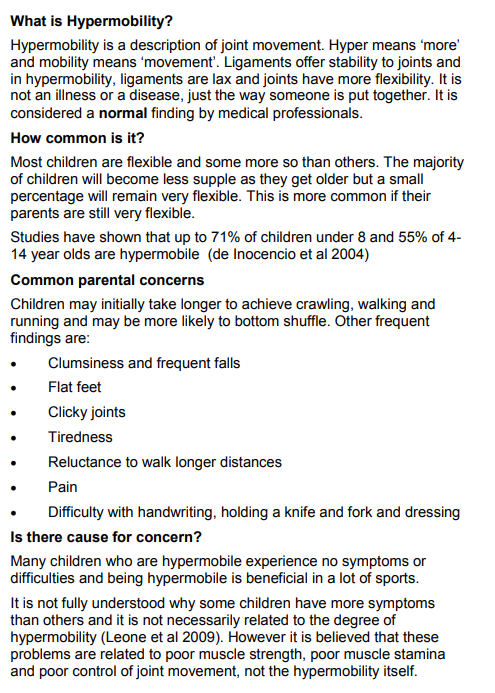 Herts_CYPT's tweet photo. In hypermobility, ligaments are lax and joints
have more flexibility. It is not an illness or a disease,
just the way someone is put together. It is considered a
normal finding by medical professionals
You can find more resources below:
https://t.co/K5udlY02xg
@TheAPCP #cypt https://t.co/NbuVMdpxRG