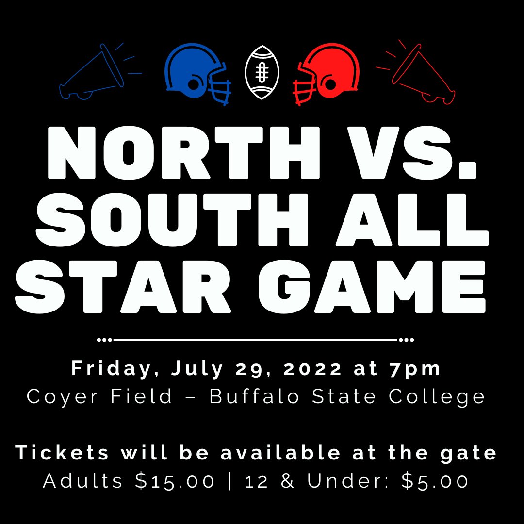 The 46th Annual Lions All-Star High School Football Classic is this Friday, July 29, 2022 at 7pm at Coyer Field (Buffalo State College)! Tickets can be purchased at the gate. 

Come support our alumni captains <a href="/ellacwebber/">Ella Webber</a> and <a href="/LilyYoung51404/">Lily</a> as they rep Iroquois❤️