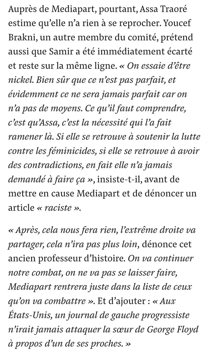 AmauryBrelet's tweet photo. Mediapart est... "raciste" 🤡😂
#comiteadama #assatraore https://t.co/my2oIeFZ9j