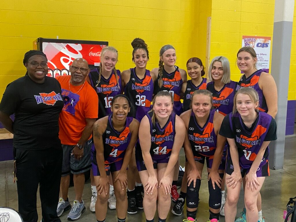 💜🖤🧡Great group of girls to have spent the Spring and Summer with! <a href="/WeGotNextBasket/">We Got Next Basketball</a> experienced lots growth and more importantly had plenty of laughter and fun with them and can't wait to see what their futures hold! 💪💪🏾💪🏻🏀 #Prepped4Purpose #icoachthat