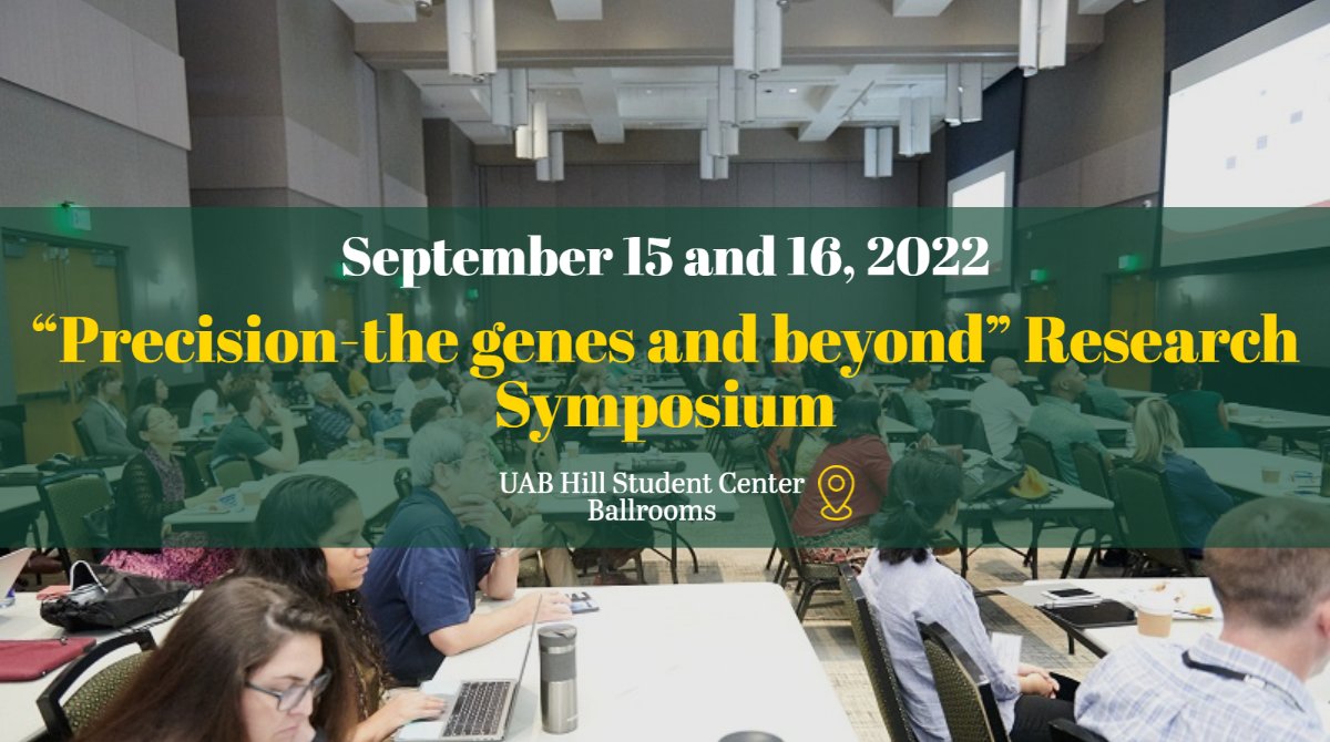 UAB Center for Exercise Medicine (UCEM) (@uabexercisemed) on Twitter photo <a href="/UABExerciseMed/">UAB Center for Exercise Medicine (UCEM)</a>, <a href="/UABNORC/">UABNORC</a> and #UAB #CEDHARS jointly host the "Precision-the genes and beyond" Research Symposium.
Featuring:
- Networking opportunities,
- Talks on UCEM-NORC-CEDHARS interdisciplinary themes,
- Abstract competition & more.
Registration - uab.edu/medicine/exerc… <a href="/UABExerciseMed/">UAB Center for Exercise Medicine (UCEM)</a>, <a href="/UABNORC/">UABNORC</a> and #UAB #CEDHARS jointly host the "Precision-the genes and beyond" Research Symposium.
Featuring:
- Networking opportunities,
- Talks on UCEM-NORC-CEDHARS interdisciplinary themes,
- Abstract competition & more.
Registration - uab.edu/medicine/exerc…