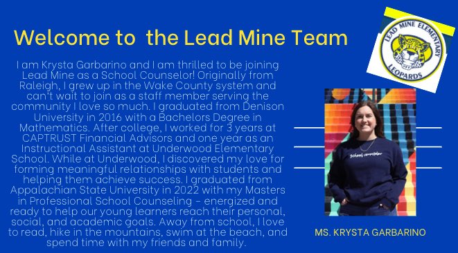 Lead Mine Elementary tweet media