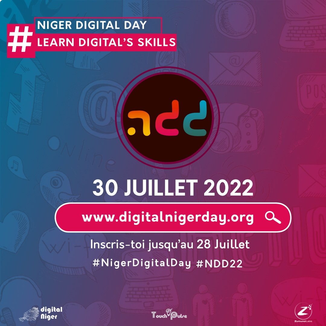 #DigitalEvent⏳

Es-tu prêt à apprendre les skills pour créer un site E-commerce en 2h de temps ? Faire un podcast ? Apprendre le Marketing Digital ? Devenir un CM gratuitement ? Inscris-toi maintenant : digitalnigerday.org.

#NDD22 #digitalopportunity #digitalday