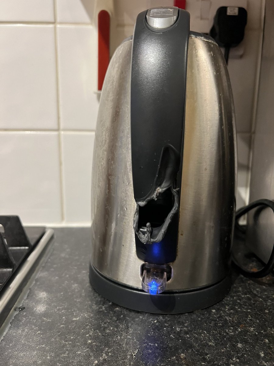 I cooked this evening. I suppose now might be a good time to stop occasionally reminding @alicewhalley that the first time she cooked me dinner she set the coffee grinder alight… #1-1