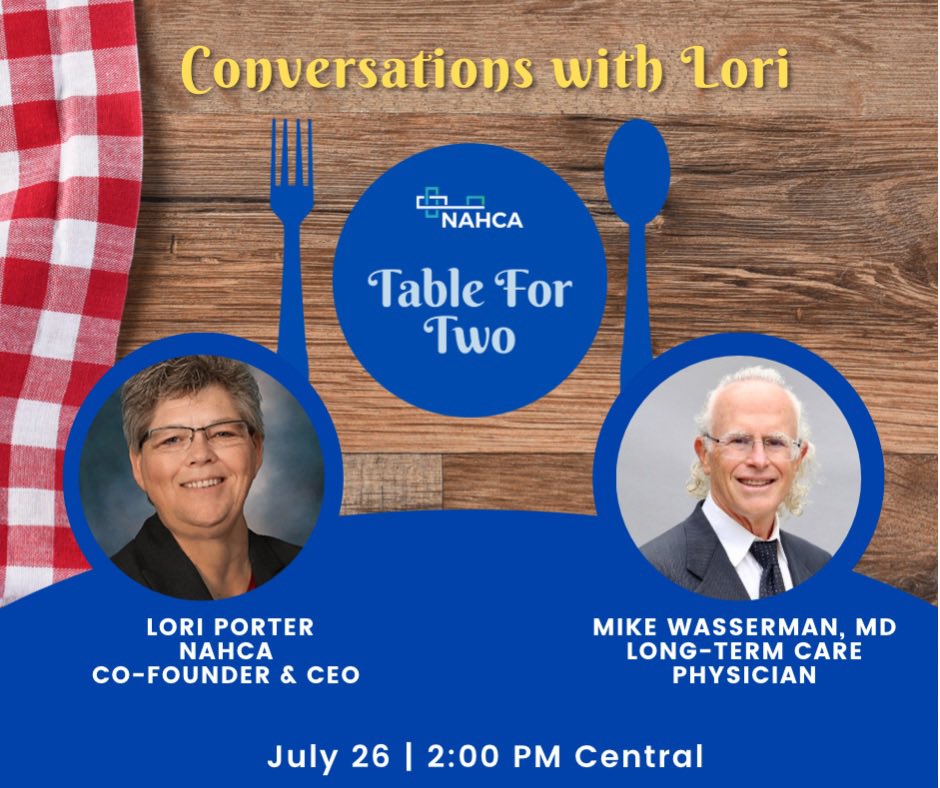 Lori Porter (@loriporternahca) on Twitter photo Looking forward to my conversation tomorrow with <a href="/wassdoc/">Mike Wasserman</a> as we figure out how to resolve all of LTC’s workforce problems.
Ok, maybe not all problems but we will try. Please join us:
us02web.zoom.us/webinar/regist… Looking forward to my conversation tomorrow with <a href="/wassdoc/">Mike Wasserman</a> as we figure out how to resolve all of LTC’s workforce problems.
Ok, maybe not all problems but we will try. Please join us:
us02web.zoom.us/webinar/regist…