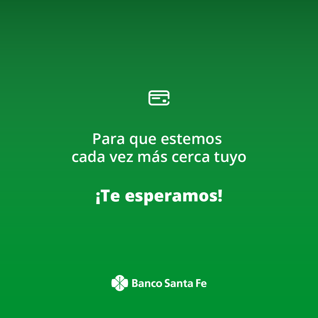 El viernes 15 de julio tuvimos el honor de inaugurar un nuevo Cajero Automático Banco Santa Fe, para que estemos cada vez más cerca.
Ahora, todos los vecinos de Ricardone, van a poder encontrarnos en nuestro nuevo espacio en Cafferata 1038.
¡Los esperamos!