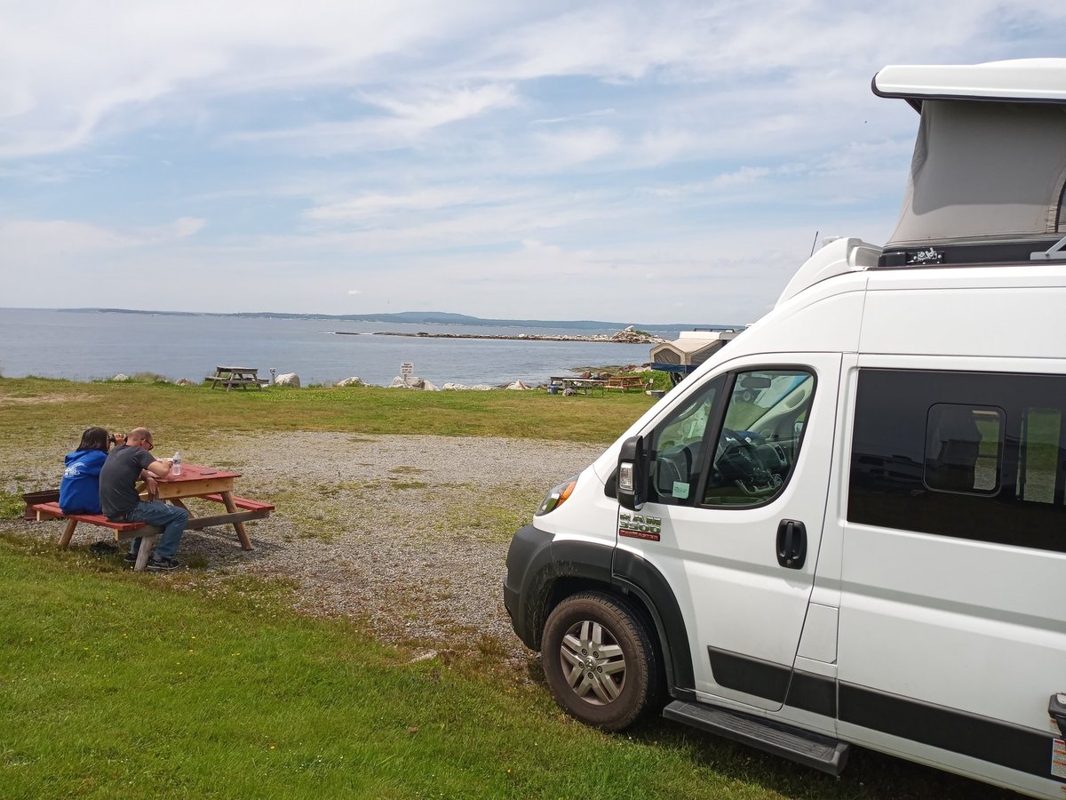 JCarpenterVB's tweet photo. New favorite summer spot...Peggy's  Cove/King Neptune Campground in Nova Scotia. Not much to do here but something about the power, beauty, &amp; simplicity of the place have me dreaming of spending a writer's summer here. #vbsummerbingo #vbhasjoy https://t.co/gaFApyAYKW