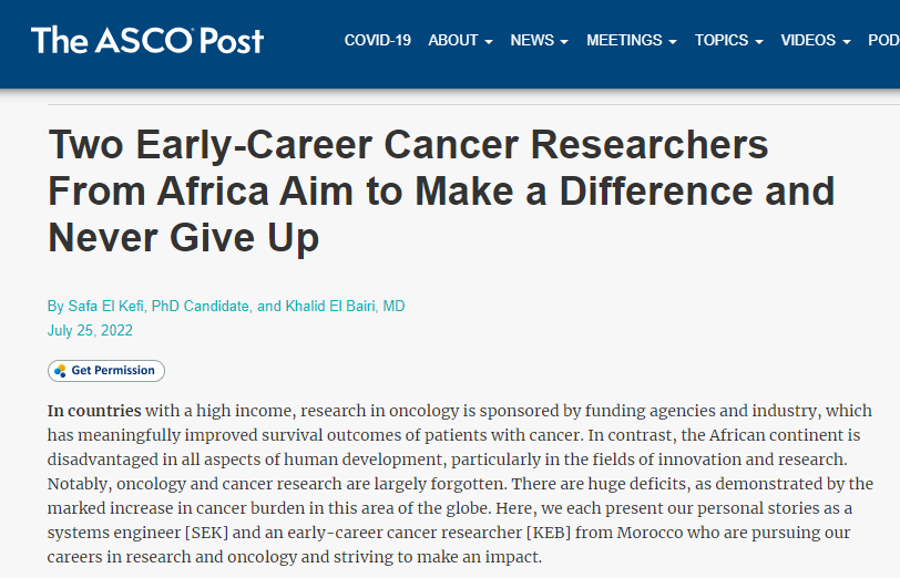 elbairikhalid19's tweet photo. Happy to share this latest paper published in the ASCO Post with you 
https://t.co/jUSbTBBlUh
Hats off to the wonderful team of ASCO Post and a particular thanks to Terri Caivano 

#ASCO #ascopost @ASCO @ASCOPost https://t.co/9QHA89rthk