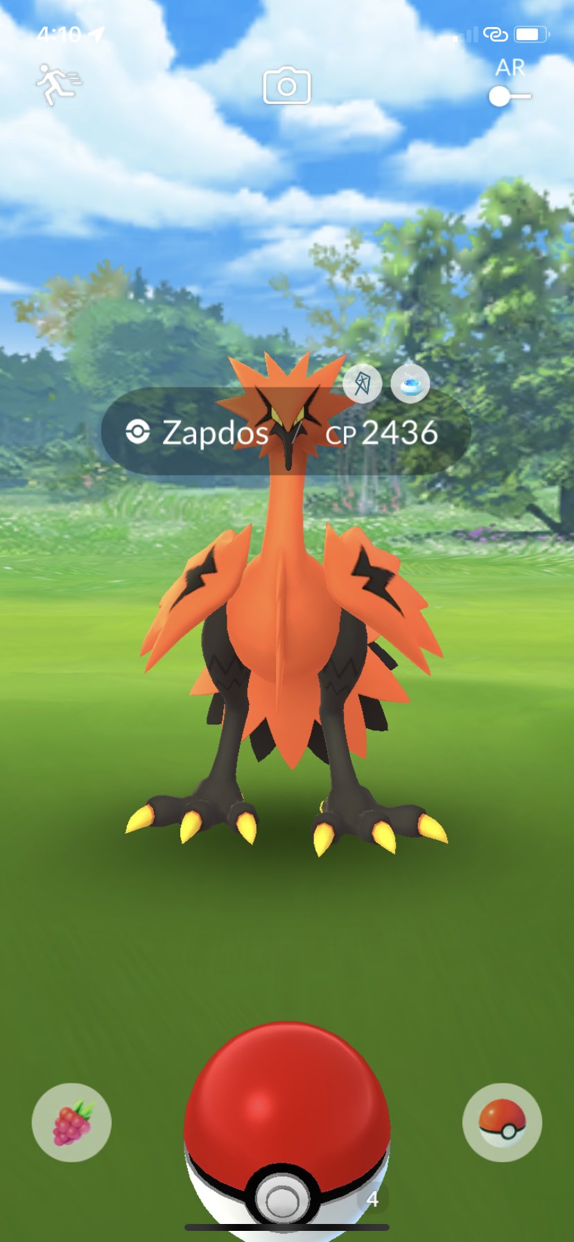 Caught SHINY GALARIAN MOLTRES from Incense 