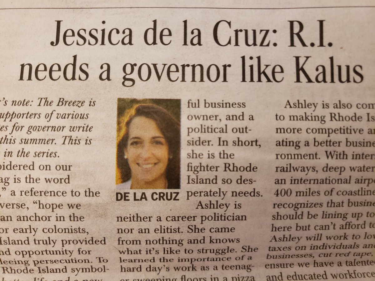 JessicaforRI's tweet photo. For almost 90 years, RIers have seen what one-party rule does to a state: a third-rate economy, schools among the worst in the nation, &amp; potential that remains unfulfilled. RI deserves a gov that will fight for them. That's why I'm supporting @AshleyKalus.
https://t.co/orH4xt98Ca https://t.co/LLwlZc8zXs