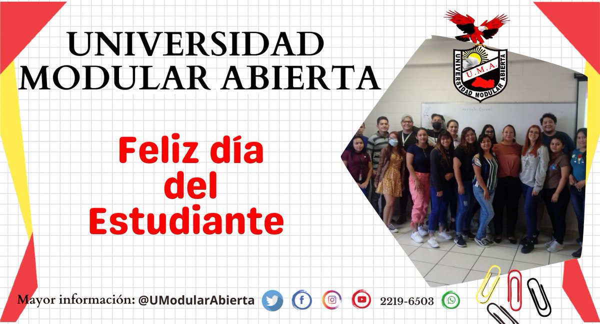 RadioUMA_'s tweet photo. ¡Feliz día a nuestra comunidad estudiantil! https://t.co/7Z5orEx7LT