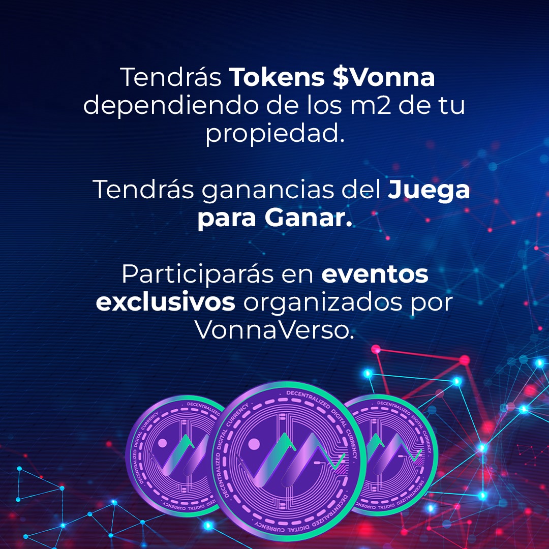 No esperes más para unirte a este gran proyecto inmobiliaria digital. 🤩 🌌 
En VonnaVerso te esperamos con los brazos abiertos y las herramientas para que cumplas tus sueños 📲💱💻