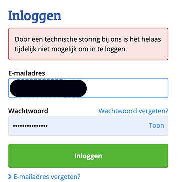 JSmidts's tweet photo. @Coolblue Ligt dit aan mij maar ik kan al een aantal dagen niet inloggen. (verschillende browsers en computers geprobeerd). https://t.co/feWHg5VI8J