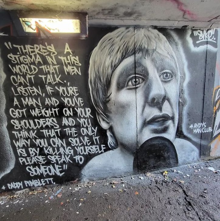 ChamatkarSandhu's tweet image. Graffiti artist SYKE painted this mural of Paddy Pimblett 🎨

via IG/sykedundee