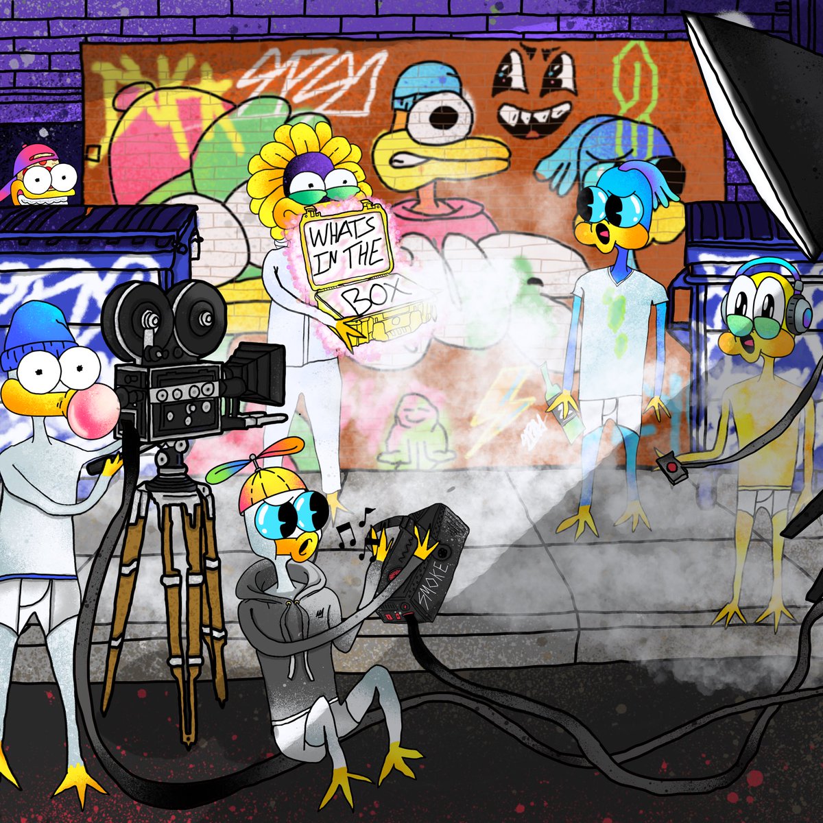 SupOnSet!!! 🦆
A lil thing I drew of the WhatsInTheBox vid with @AustinxHare <a href="/CalebTweetings/">square</a> <a href="/enhansy/">Otico the Duck</a> <a href="/TylerGary/">Sofa King</a> <a href="/RealSupDucks/">Michael Dragovic</a>