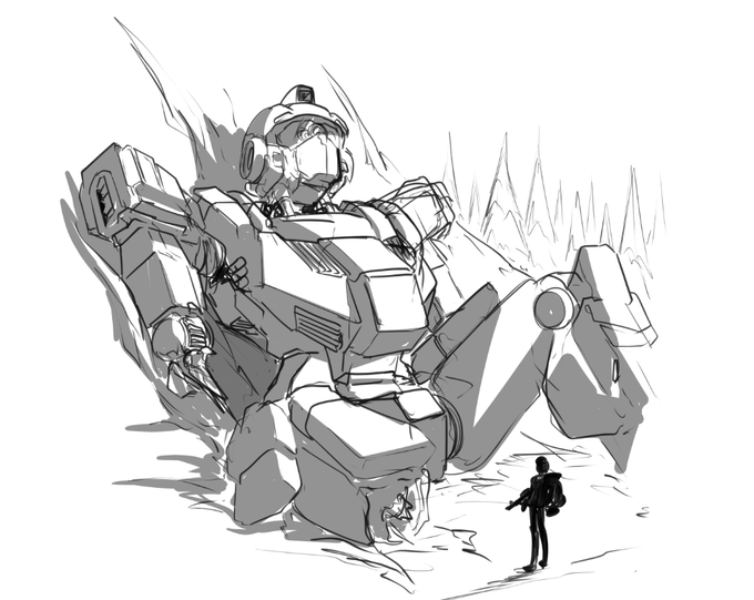in between commissions sketching 