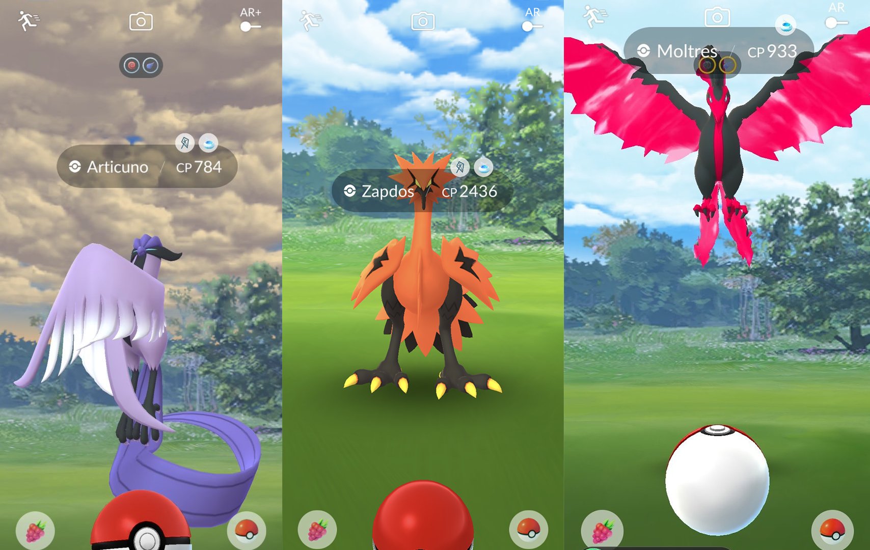 Jogada Excelente on X: Articuno, Zapdos e Moltres de Galar