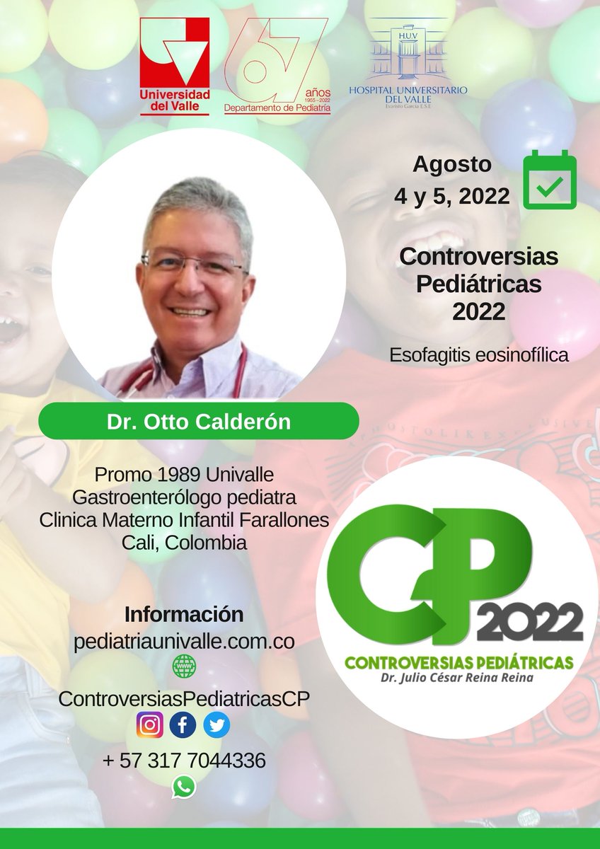 ControversiasCP's tweet photo. 👨🏻‍⚕️El doctor Otto Calderón nos acompañará en #CP2022 con su charla Esofagitis Eosinofílica 🗣
🗓 Este 4 y 5 de Agosto
¿Ya te inscribiste? 

#salud #medicine #pediatria #event #infectologia #gastroenterologia #hepatologia #nutrition #neumologia #inmunologia #nefrologia https://t.co/K2jGNIK0PR