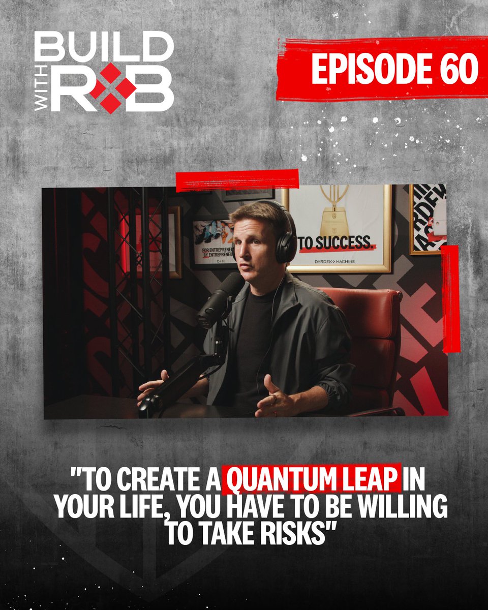 dyrdekmachine's tweet image. How can we create a QUANTUM LEAP in our lives to jump to a new level of success?

@robdyrdek explores this topic in the latest episode of #BuildWithRob, discussing how television created a quantum leap towards his business goals.