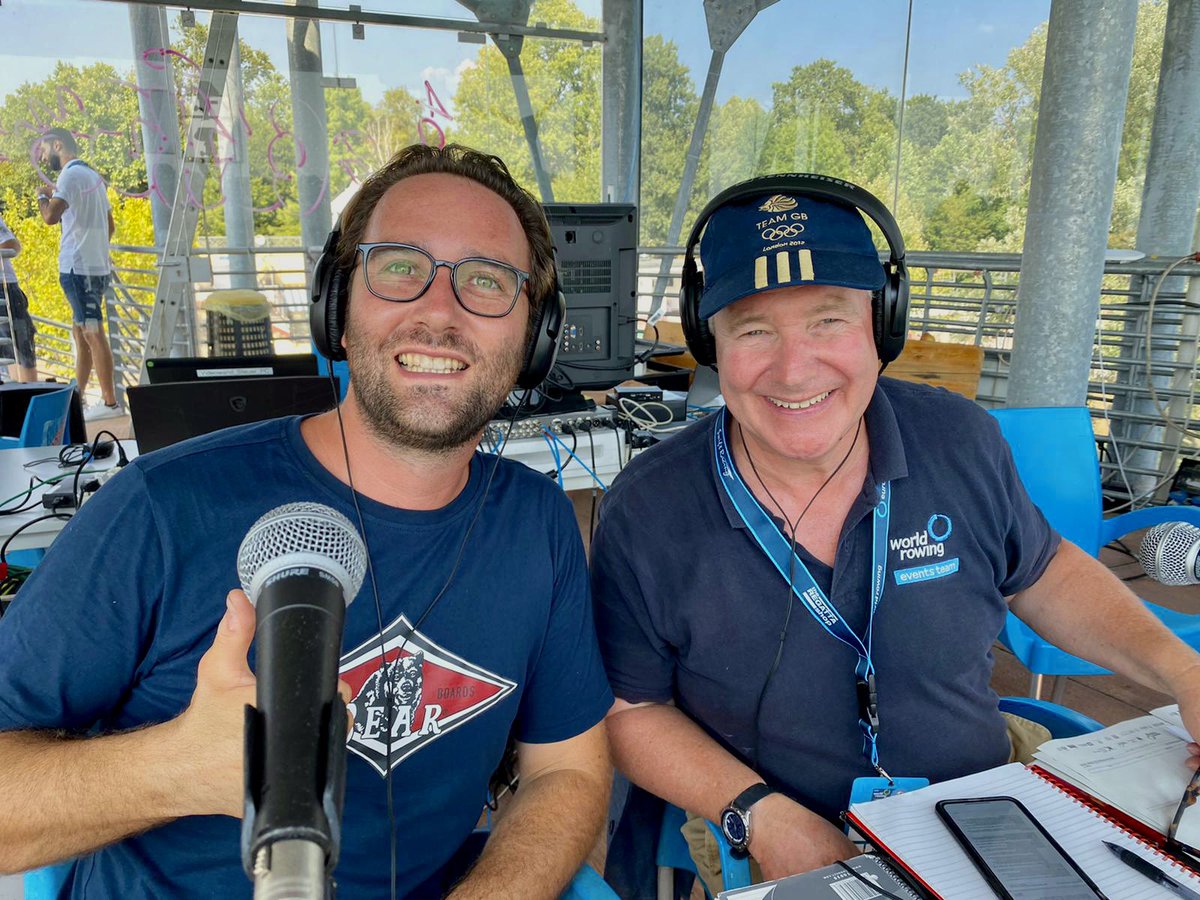 Great to be back in Varese🇮🇹 alongside my dear friend, the voice of Italian rowing, Luca Broggini. Here for the <a href="/WorldRowing/">World Rowing</a> #U19U23championships. Sweltering. But immense fun. <a href="/SMBertolasi2012/">Sara Bertolasi</a>