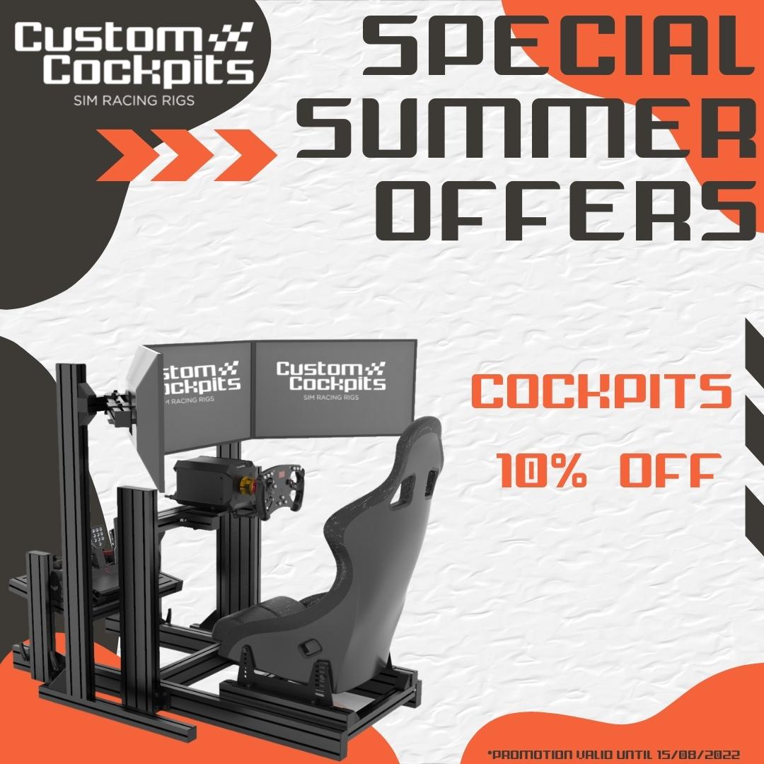 ☀ ⛱️Un 10, para un verano de 10!⛱️☀️

Disfruta de nuestras ESPECIAL SUMMER OFFERS 🏊con un 10% de #descuento en #Cockpits y disfruta al máximo el verano 🏖 

👇👇👇👇👇👇👇👇
custom-cockpits.com

#simracing #cockpit #simrig #iracing #F1 #AssettoCorsa #fanatec #thrustmaster