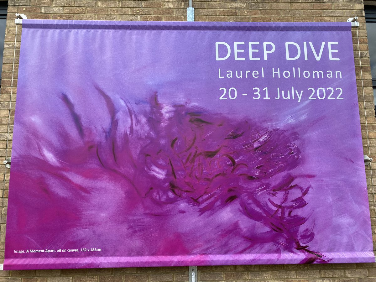 Eva_Timar's tweet image. Today I visited @LaurelLHolloman
Deep Dive exhibition in London,
@BanksideGallery
It was worth to travel from Hungary
to London to see these wonderful paintings. I’m sorry we did not meet.
Thank you @LaurelLHolloman 💜🤍