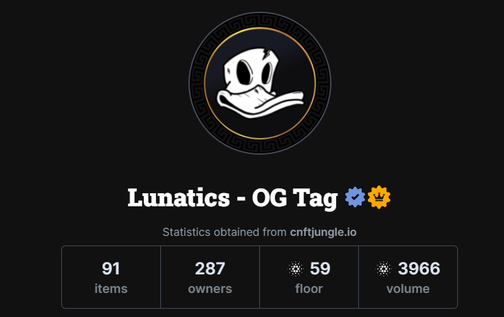 aldenroy123's tweet photo. @LunaticsCNFT SOldout... If you havent have this Passes, get it while you can... NFA just Quacking...

#Quack #CNFTCollector #CNFTCommunity #cnftproject #cnft https://t.co/a0ODJvCauy