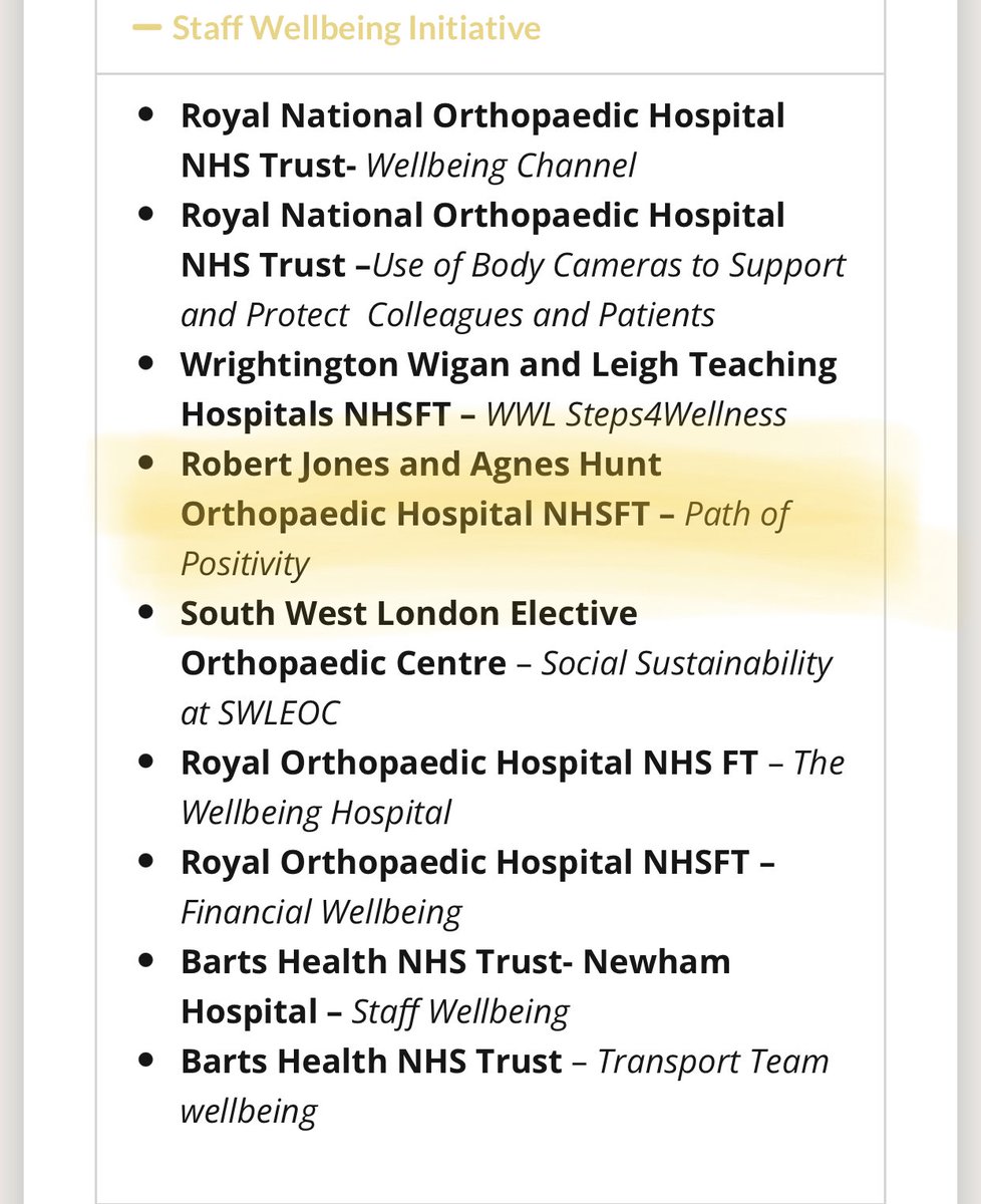Keeping everything crossed. <a href="/RJAH_NHS/">RJAH Orthopaedic Hospital</a> our Path of Positivity has been nominated, in the staff wellbeing category.