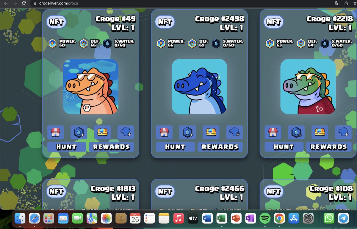 CrogeCoin's tweet photo. 🚨 The merge is complete! ✅

@CrogeNFT holders, check your wallet at https://t.co/M60MmSzqga! Your NFTs are now playable characters you can use to earn $Croge everyday! 🐊 https://t.co/1x2D8QhkUc