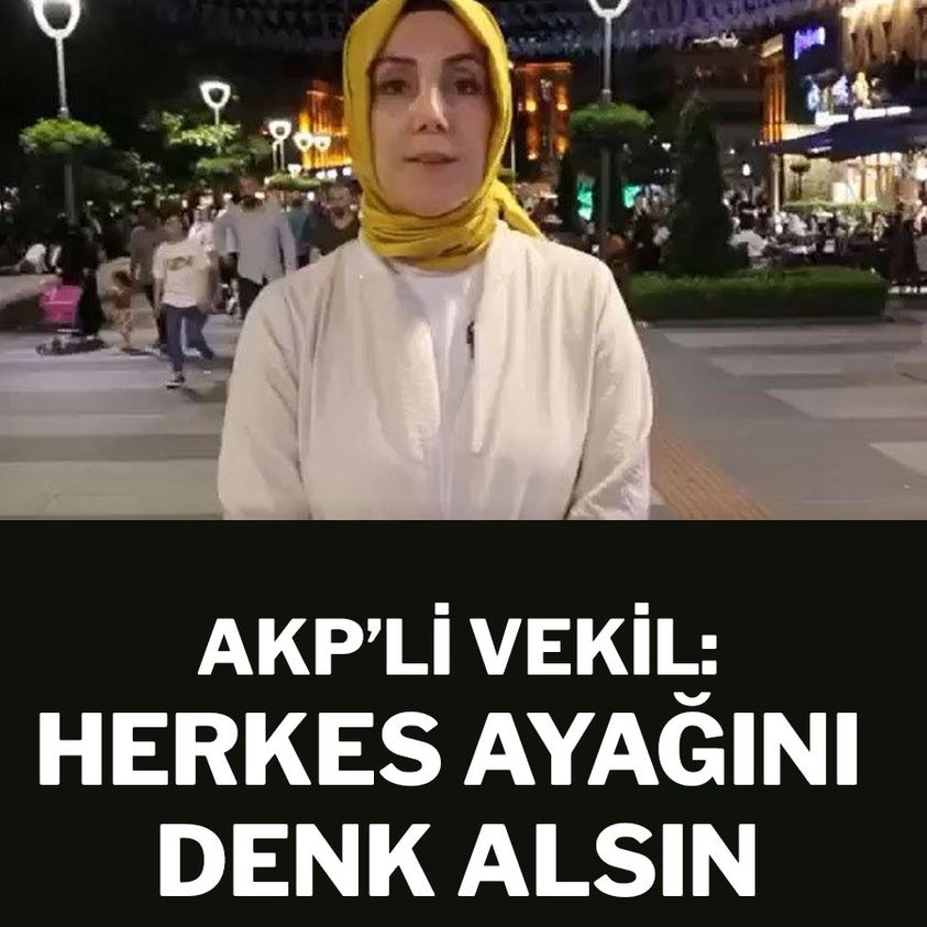 AKP’li vekil Araplar’dan şikayet edenleri hedef aldı: Herkes ayağını denk alsın 
bu ülkenin vekili halkı tehdit eder mi ??