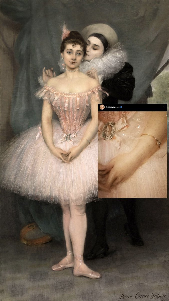 ruby__nora's tweet photo. Not Miss Britney posting a ballerina on the day of the Tiny Dancer news. https://t.co/1sDwMroMFU
