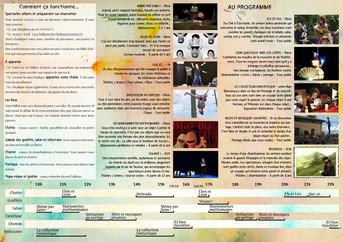 CEMToulouse's tweet photo. 🗣️ Demandez le programme 🗣️

Le Festival "Apportez votre chaise" sera l'occasion de découvrir 11 spectacles dans la belle Abbaye de Belleperche à Cordes-Tolosannes à 1h de Toulouse ! 
🎪🎭🎶
>> Programme : https://t.co/6MUOUPmLJT

@actutoulouse @MontaubTourisme @tarnetgaronne82 https://t.co/CDICfm3Mf2