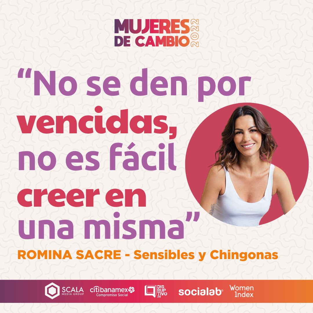 DisruptivoTV's tweet photo. No, no somos débiles, demostremos lo fregonas que somos y que podemos hacer muchísimo aún con todas las limitaciones a las que nos enfrentamos. 

Escucha el episodio de #MujeresDeCambio 👉 https://t.co/jIITipYqtt

@RominaSacre @womenindex @socialabmx @tanpimentelwin https://t.co/o3CSWKNhJN