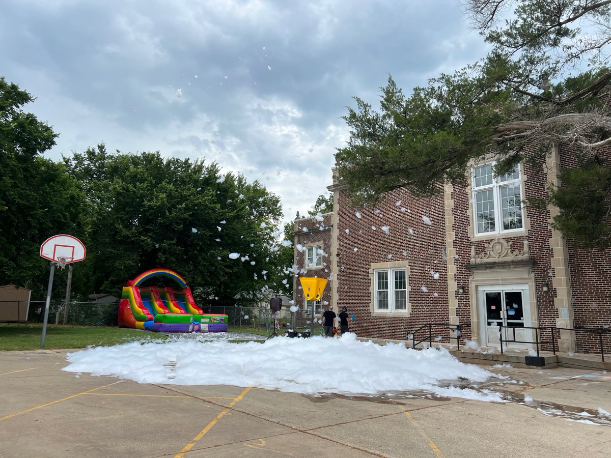 Today, children in CrossWinds' summer programs enjoyed an afternoon filled with fun (and quite a bit of foam)! We want to send out a big "Thank you!" to Norfolk Iron &amp; Metal and Williams Inflatables.  Both of your contributions played a huge role in making the day special!