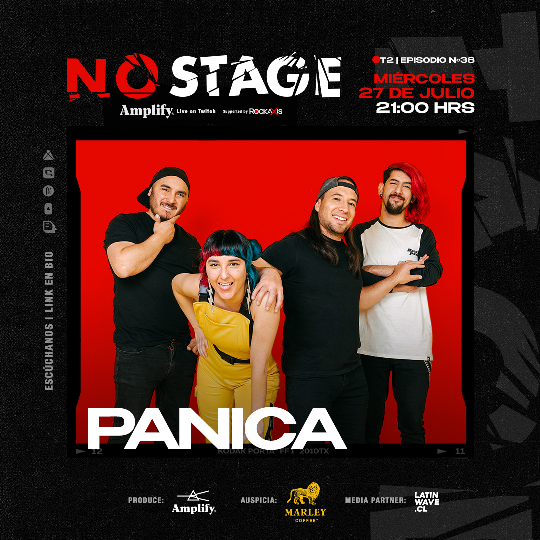 Pánica confirma presencia en #NoStage. Capítulo 38, este 27 de julio.

Revisa toda la información aquí bit.ly/3vgSk1X | <a href="/CuranipeBeach/">Oscar Jorquera V.</a> <a href="/AmplifyLatam/">AmplifyLatam</a>