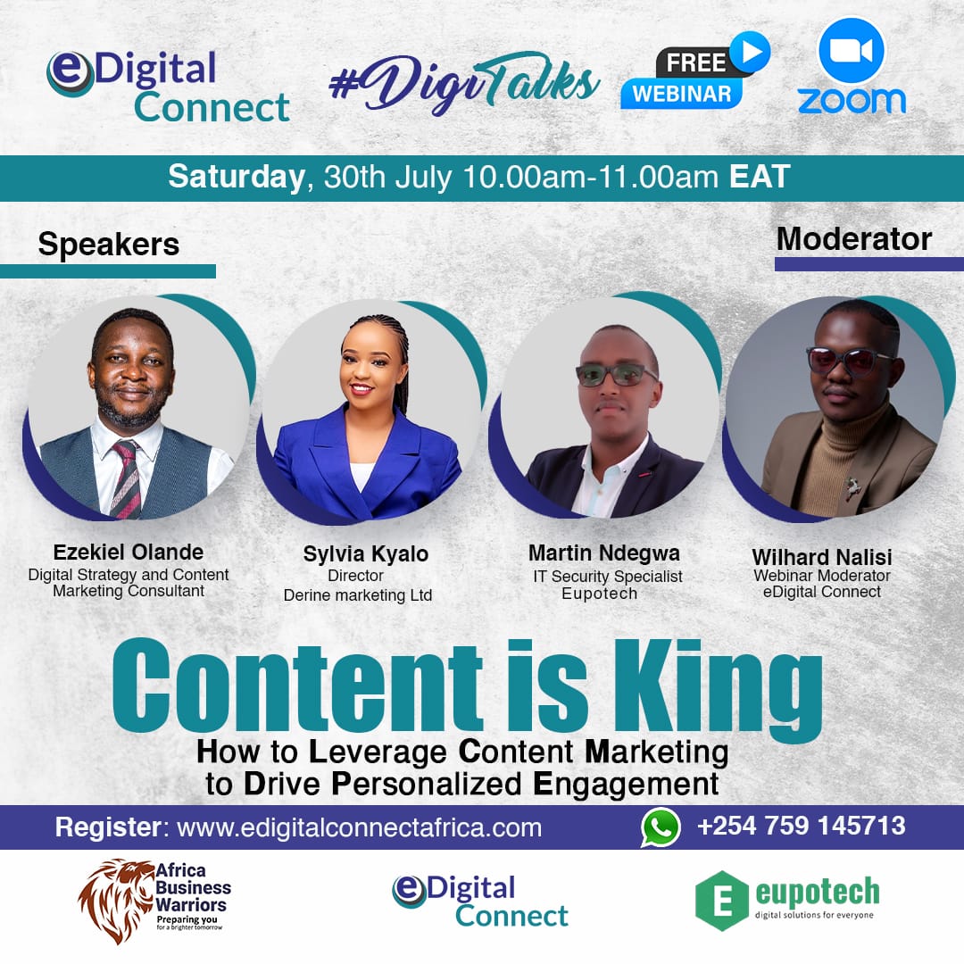 eDigitalConnect's tweet photo. Join us on #DigiTalks as we tackle 'How to leverage Content Marketing to Drive Personalized Engagement.
#edigitalconnect #marketing #strategy #brand #brand #contentmarketing
Register here:
https://t.co/Oxc3tpzIvi https://t.co/dyxIxzokr4