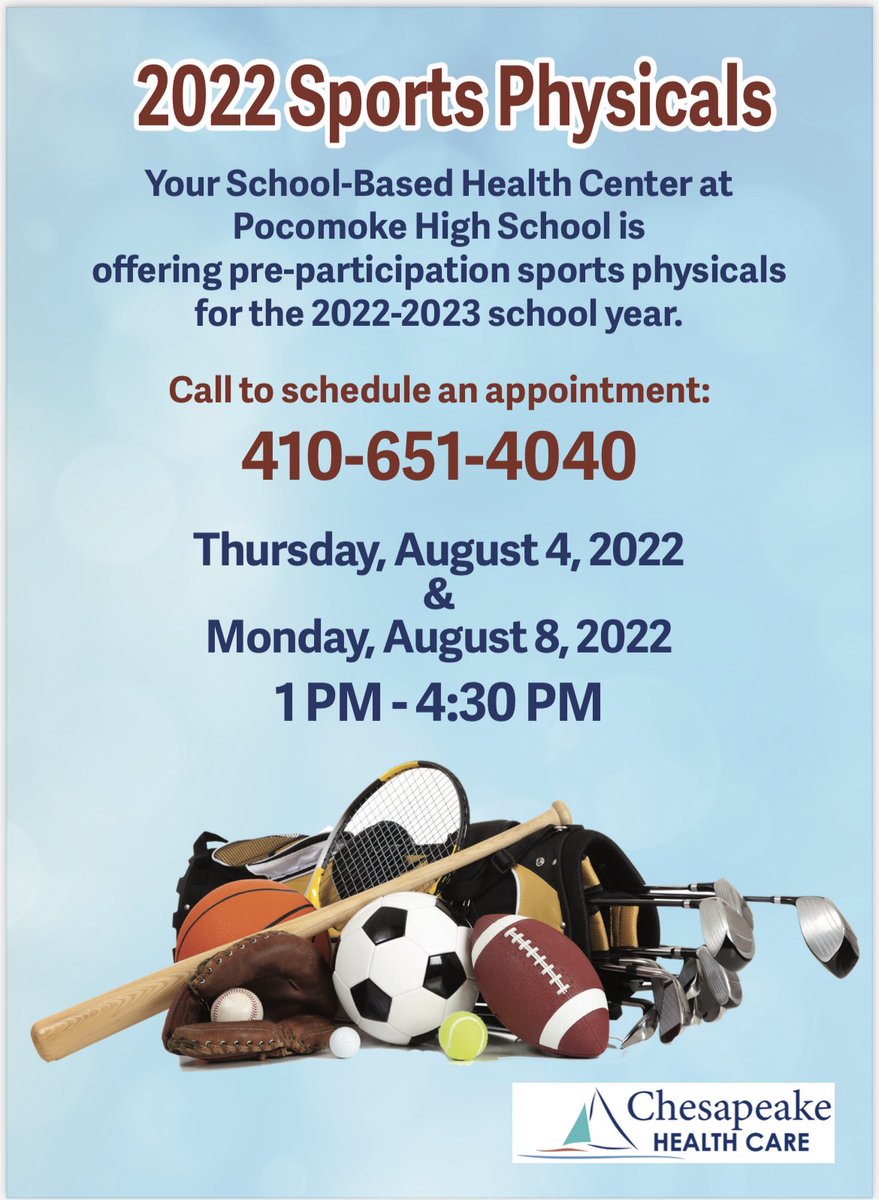 jenifer_rayne's tweet photo. Families- please see below to take your sports physical right at school. Make an appointment regardless of your athletic season.
A parent/guardian must sign a consent which will be available in the front office along with physical packets.
#SchoolBasedHealthCenter #Opportunities https://t.co/4v6zdgjd6q