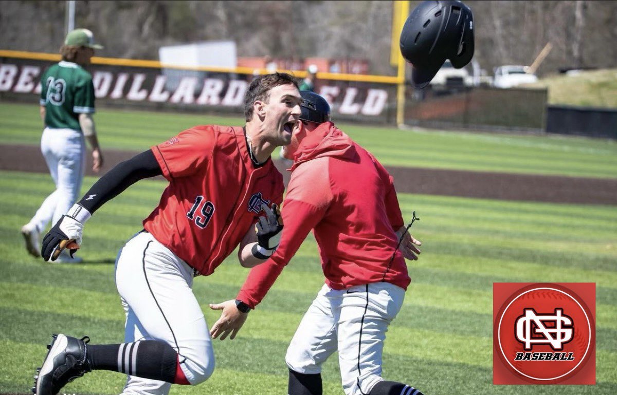 NGUBaseball's tweet photo. Happy Monday courtesy of Crusaders great Josh Senter. 

He is the programs's all time leader in stolen bases, 2nd in career HR's,and is in the top 5 for hits and extra base hits.  

(Photo: Walk off HR against Mt. Olive earlier this season.)

@Josh_Senter https://t.co/ejAXt01sBz