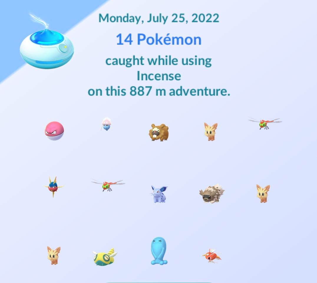 ShinyHunterSam on Twitter "Love the new daily incense for Pokémon go