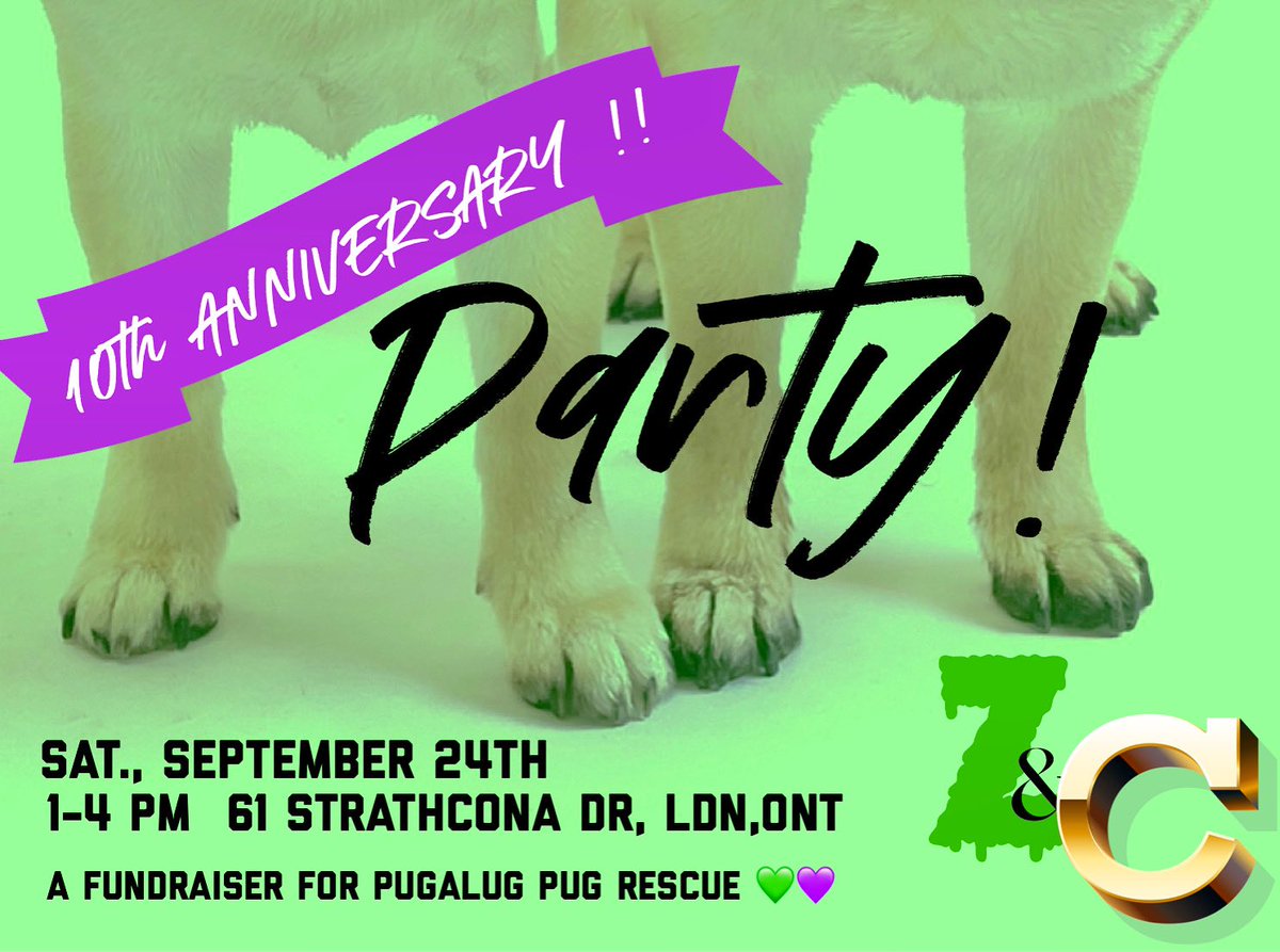 IgorPugDog's tweet photo. SAVE THE DATE!!! … our #2023calendar is coming soon…. It’s the #10thAnniversary edition! 💚💜
#pug #pugrescue #oartytime @Pugalugpug https://t.co/BzQchcqT5l