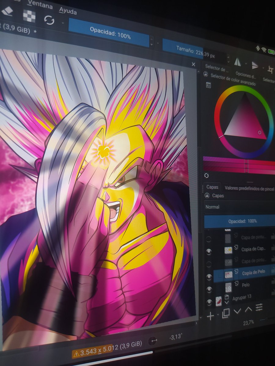 Leoartblog's tweet photo. Quizás me este pasando un poco...que opináis? 🤭
#DragonBallSuperSuperHero #gohan #gohanbeast #anime #fanart #dragonballsuper #dragonball https://t.co/FlKCdNGDeZ