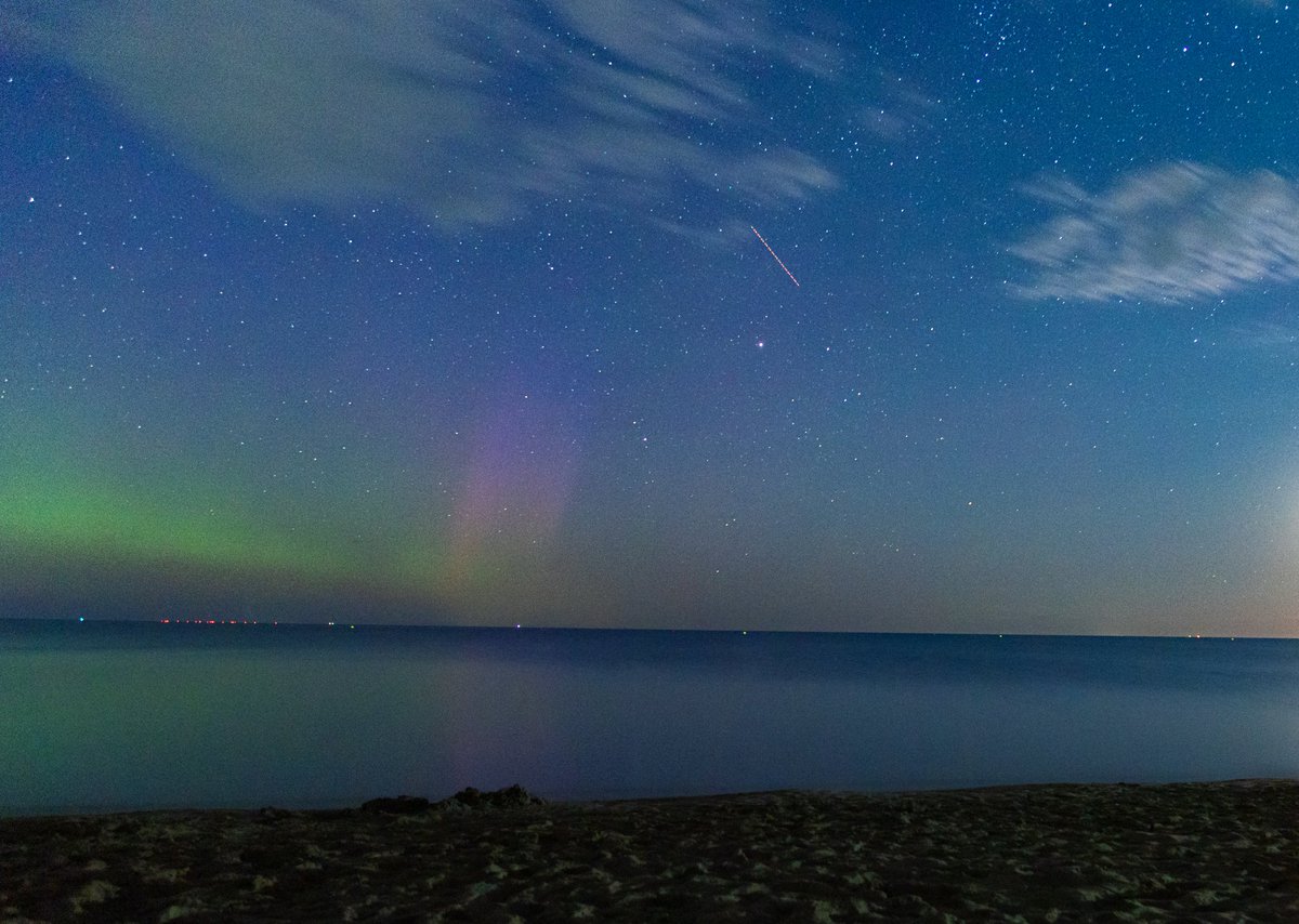 First time capturing the #auroraborealis and second time seeing it! Although I couldn't see it until my camera took a picture 😅 
#northernlights #Astrophotography #explorenb #destinationnb #parleebeach #newbrunswick #canadianphotography