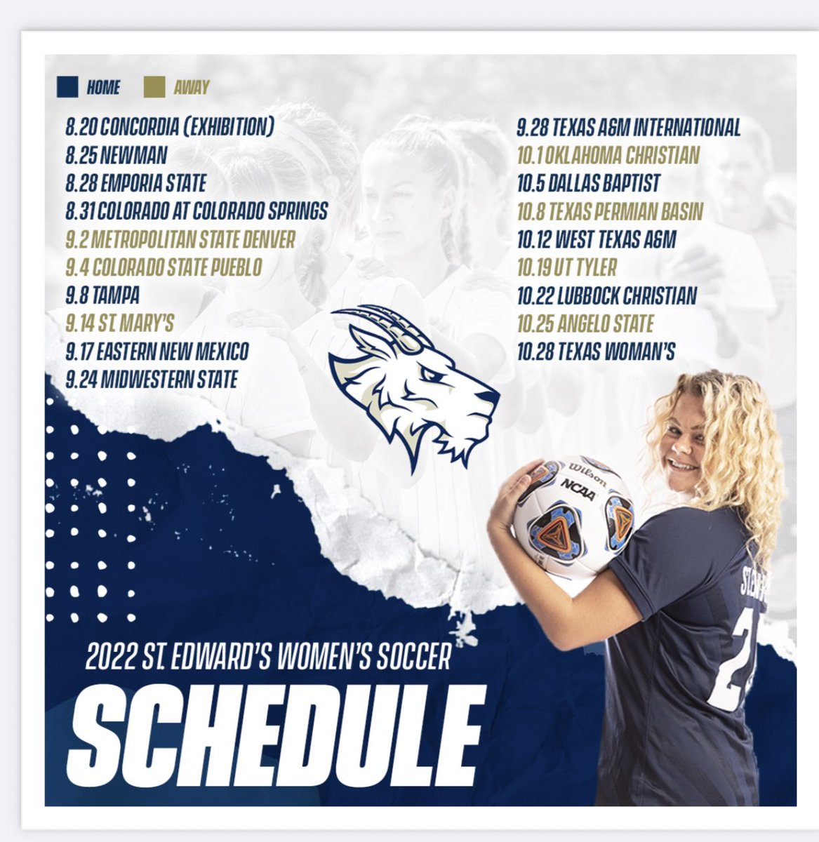 1 MONTH UNTIL KICK-OFF ⚽️ <a href="/SEUWSoccer/">St. Edward's Women's Soccer</a> #FearTheGoat #GoToppers