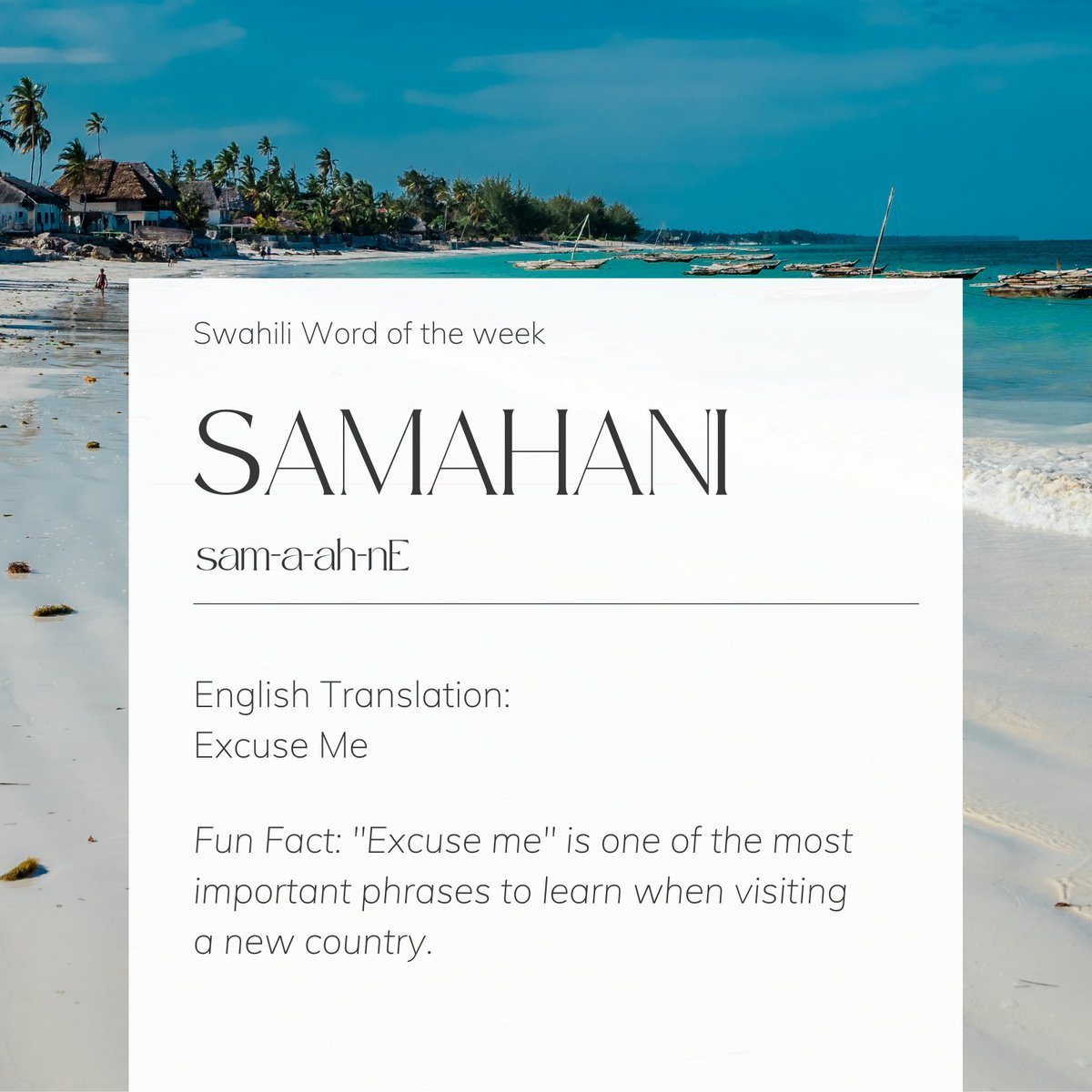 RedSweaterPro's tweet photo. #swahili #wordoftheweek #tanzania #africanlanguage #serengeti #africa #languagelearning #language #english #translate https://t.co/F1UBy0EUr6