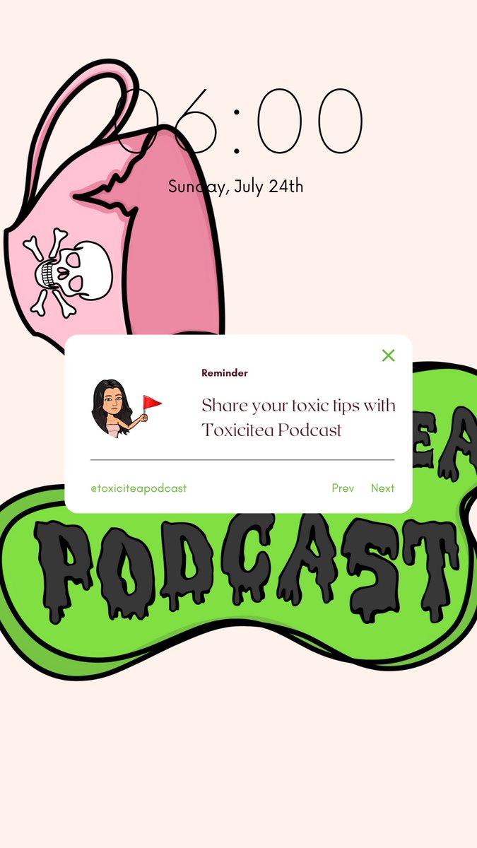 toxiciteapod's tweet photo. Don’t miss your chance to share your best toxic advice with the hosts of Toxicitea! Click the link below 👇🏼 🫖🫣💚

https://t.co/El7xBl9cI7 https://t.co/5wWmIoW9uA