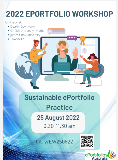 Join us online or at one of these locations to learn about Sustainable ePortfolio Practice - facilitators: <a href="/DrCSlade/">Dr Christine Slade</a> <a href="/MerryQuinn/">Megan Mize, PhD</a> &amp; Sarah Zurhellen - eportfoliosaustralia.wordpress.com/other-events/e… #eportfolios #eportfoliopractice