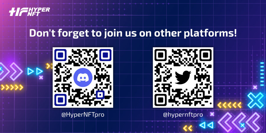 HyperNFTpro's tweet photo. Hello guys, want to know more about us? 🙈
Scan the QR code now!! 
We will keep updating and there will be a lot of events / surprised gift for you 🤩

#HyperNFT #HOS #HyperNation #blockchain #defi #dao #gamefi #ubi #utopia #NFTs #NFTCommunity #NFTcollections https://t.co/4izl3wNj3h