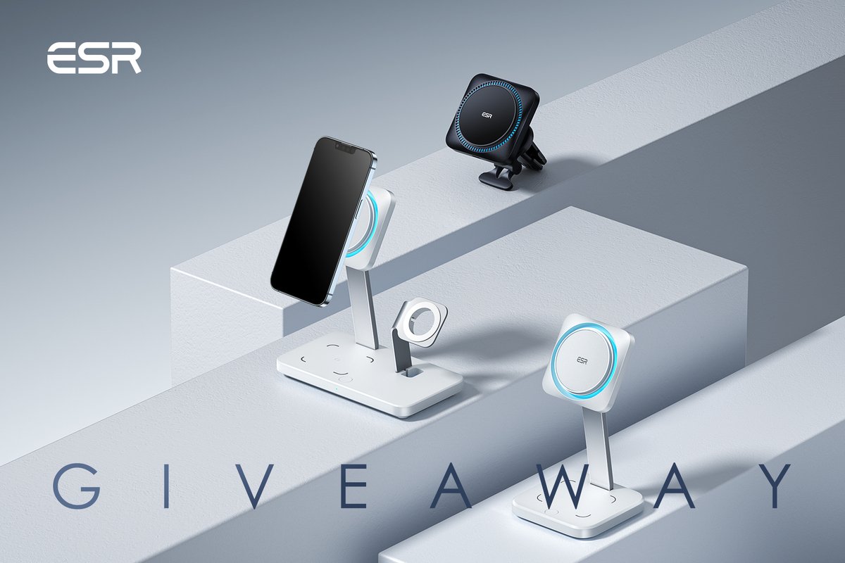 esrtechofficial's tweet photo. iPhone 13 Pro and CryoBoost™ Chargers $1,200-Value Giveaway
To celebrate the release of our three new HaloLock™ with CryoBoost™ chargers, we're giving away an iPhone 13 Pro and all three chargers 😎

TO ENTER 👉: https://t.co/02a9lpROo3

#ESR #ESRgear #giveaway #HaloLock https://t.co/Ph93HCfEAg