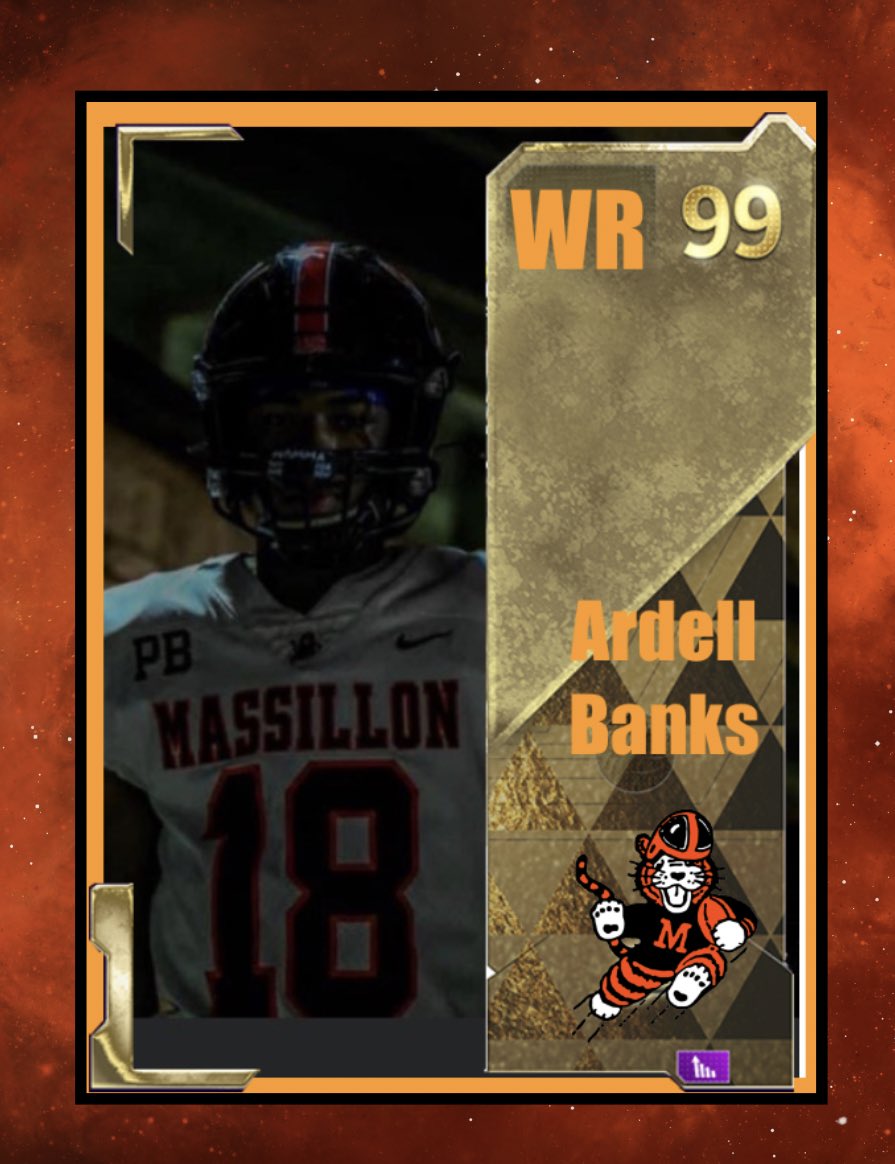 Congrats to Massillon Tigers WR @50kdell on being 1 of 4 Seniors to come in at a “99”OVERALL ranking heading in the 2022 season. #NEOMADDEN22